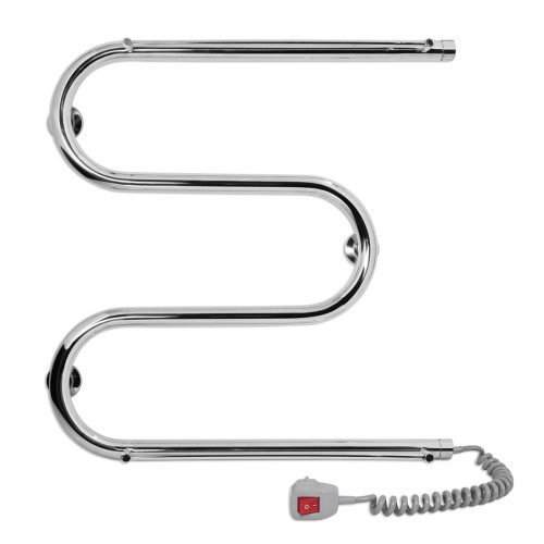 Електрична сушка для рушників Laris Змійовик 25 РС3 500 х 500 з 2-ма полицями Е (підкл. праворуч Електрична сушка для рушників Laris Змійовик 25 РС3 500 х 500 з 2-ма полицями Е (підкл. праворуч