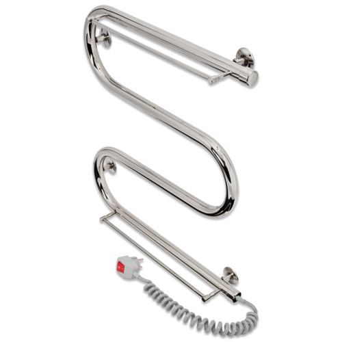 Електрична сушка для рушників Laris Змійовик 25 РС3 500 х 500 з 2-ма полицями Е (підкл. праворуч Електрична сушка для рушників Laris Змійовик 25 РС3 500 х 500 з 2-ма полицями Е (підкл. праворуч