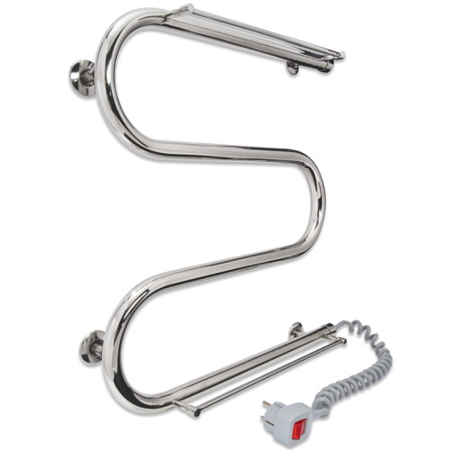 Електрична сушка для рушників Laris Змійовик 25 РС3 500 х 500 з 2-ма полицями Е (підкл. праворуч Електрична сушка для рушників Laris Змійовик 25 РС3 500 х 500 з 2-ма полицями Е (підкл. праворуч