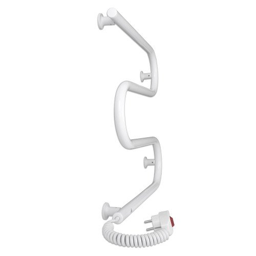 Електрична сушка для рушників Laris Зебра Змійовик 25 ЧК3 500 х 500 Е (підкл. зліва)