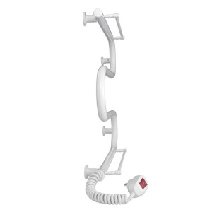 Електрична сушка для рушників Laris Зебра Змійовик 25 ЧК3 500 х 500 Е з 2-ма полицями (підкл. зліва)