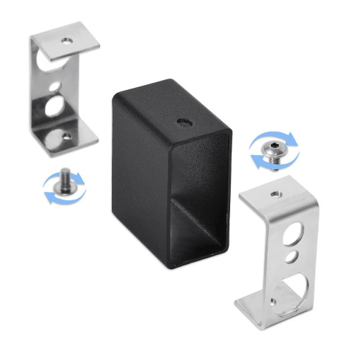 Модуль прихованого ел.підключення (для профільної стійки) Чорний