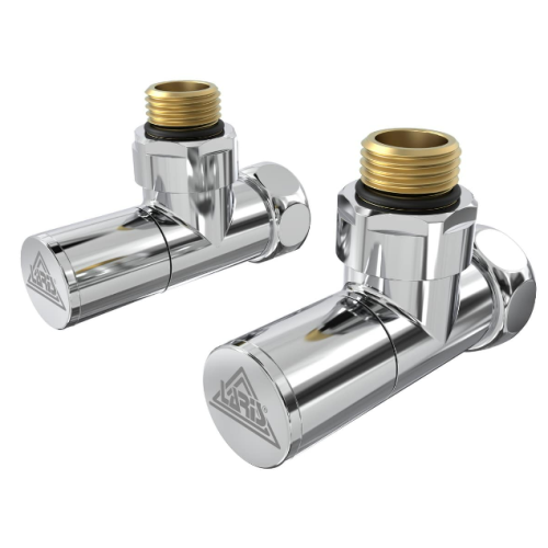 Кран кутовий Laris 1/2" - 3/4" + ексцентрики 2шт. (LX-8202)