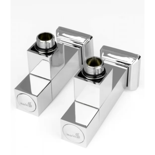 Кран угловой Mario с квадратным корпусом G1/2" комплект 2шт