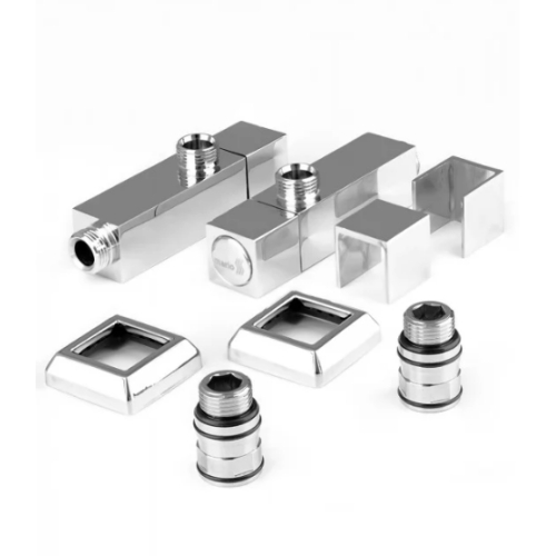 Кран угловой Mario с квадратным корпусом G1/2" комплект 2шт