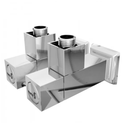 Кран угловой Mario с квадратным корпусом G1/2" комплект 2шт