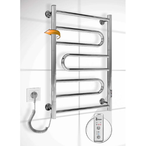 Електрична сушка для рушників Mario Поворотна Атлас-I 700х500/55 TR л/п