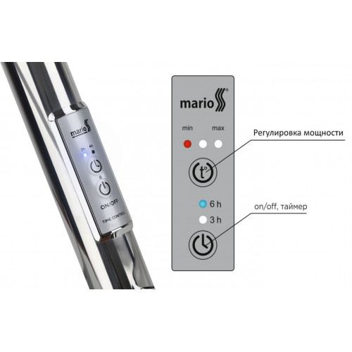 Электрический полотенцесушитель Mario Лайт Трапеция НР-І 800х530/110 TR К