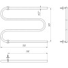 Водяна сушка для рушників Mario Класика Змійка 25 525х700/500