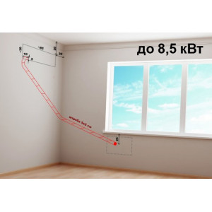 Прокладання магістралі для кондиціонера від 7,0 до 8,5 кВт 