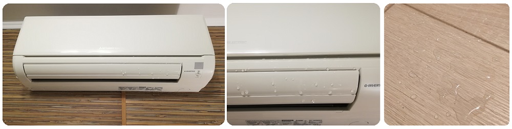 Как устранить потек кондиционера