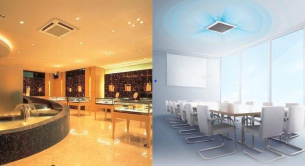 Касетний кондиціонер для великих приміщень