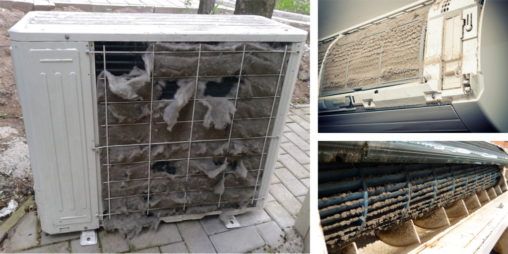 Причина плохого охлаждения забитые фильтры