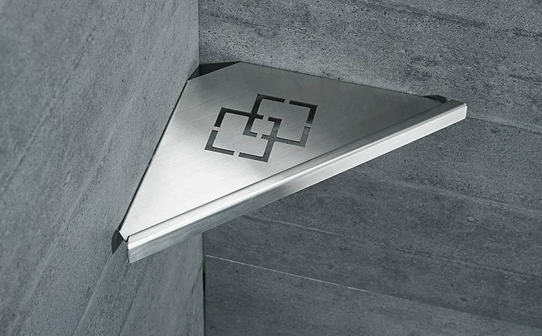 Стальные угловые полки, преобразите ванную в стильное и функциональное пространство