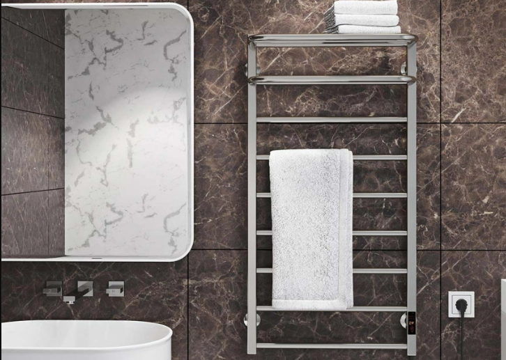 Deffi Lux Hotel П9 500x1000 ефективна електрична рушнкиосушарка з термоконтролером і поличкою