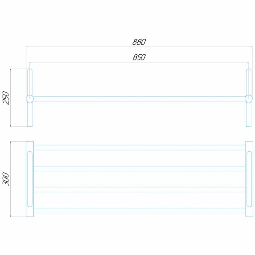 Сушка для взуття Deffi 250х850 PdV 25.85 креслення