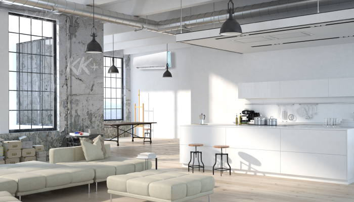 Кондиціонер TCL серія XP - ціна в Києві, купити в Києві, монтаж кондиціонера, картинка в інтер'єрі 